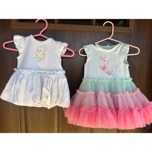 Little Me Boutique Infant Baby Girl Vintage Inspired Floral Butterfly Dress 9M